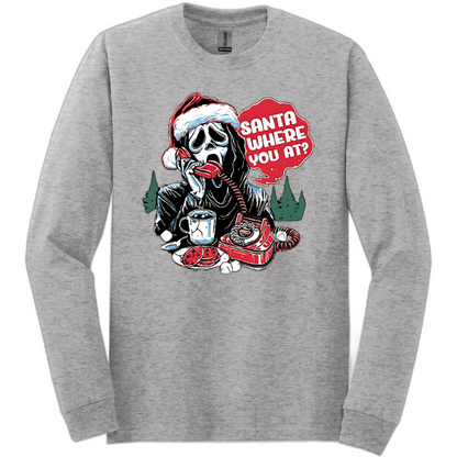 Scream Santa where you at? Long Sleeve